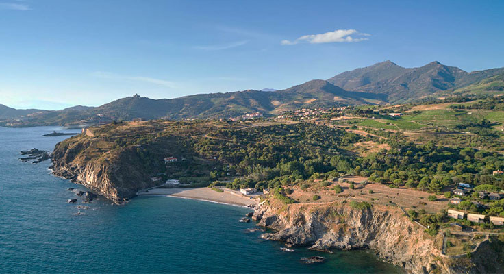 La C&ocirc;te Vermeille dans le Languedoc-Roussillon