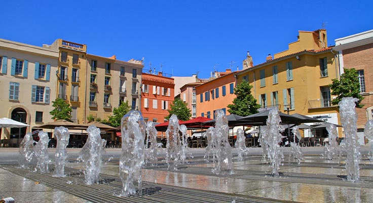 Centre de Perpignan, &agrave; proximit&eacute; du camping Le Sainte Marie